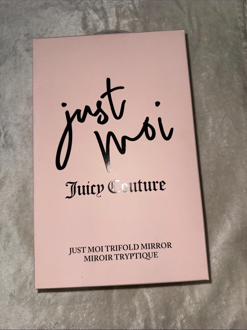 Juicy Couture Soft Pink Trifold Makeup Mirror